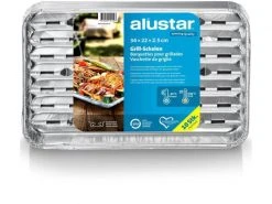 Alustar Grillschale 34 x 22 x 2.5 cm 10 Stück