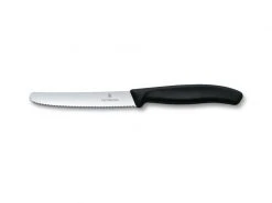 Victorinox Tafelmesser Swiss Classic 6 Stück, Schwarz