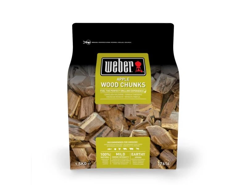 Weber Räucherchips Apfel 1.5 kg 1 Weber Räucherchips Apfel 1.5 kg