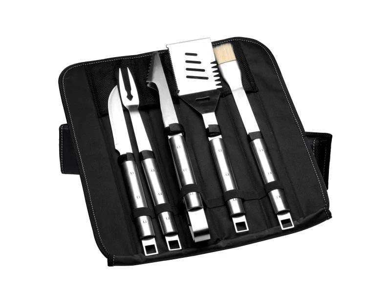 BergHOFF Grillbesteck-Set 6-teilig, Silber 1 BergHOFF Grillbesteck-Set 6-teilig, Silber